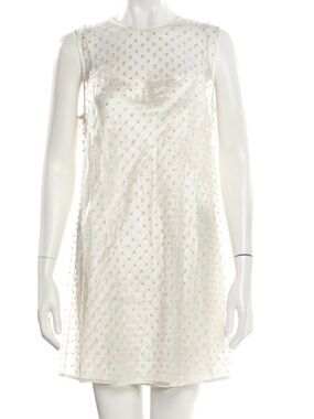 Anna October Ivory Beaded Midi Dress
